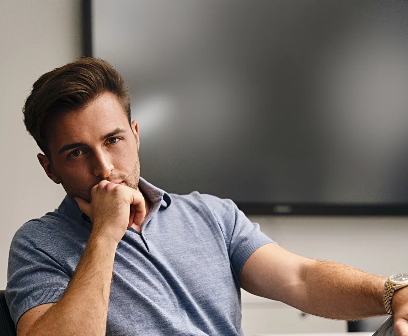 Kevin Grosskopf im KG-Consulting-Büro
